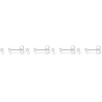 Thomas Sabo Ohrstecker weißer Stein klein Silber 925 H2147-051-14 2,8mm