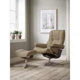 Stressless Mayfair mit Cross Base Microfaser 92 x 103 x 79 cm sand dinamica