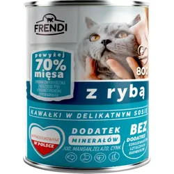 Frendi-Stücke in delikater Sauce mit Fisch 800g für Katzen