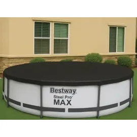 BESTWAY Abdeckplane schwarz Ø 3,66 m