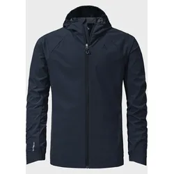 Outdoorjacke SCHÖFFEL "Jacket Graz M", Herren, Gr. 54, blau (8820, blau), Oberstoff : 90% Polyester 10% Elasthan (Coating: Polyurethan) Futter : 90% Polyester 10% Elasthan (Coating: Polyurethan), modisch, relaxed fit, hoch geschlossener Ausschnitt, Langarm, Jacken