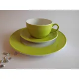 Dibbern Solid Color - Kaffeetasse m.U. 0,25 + Teller 21 cm - Limone - NEU