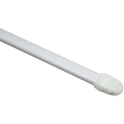 Gardinia Vitragestange flachoval 2er Set, Ausziehbare Gardinenstange ohne Bohren und Schrauben