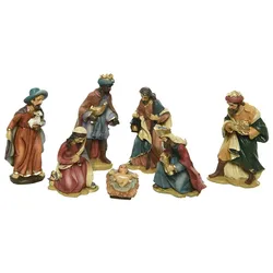 Decoris Set mit 7 Krippenfiguren 9 cm