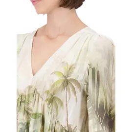 Monari Maxikleid Tropisches Muster Grün 36