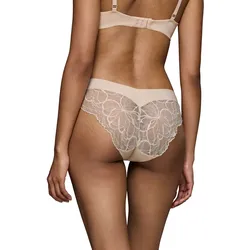 Slip TRIUMPH "Body Make-Up Illusion Lace Highleg Tai", Damen, Gr. 44, beige, Microtouch, Spitze, Obermaterial: 80% Polyamid, 20% Elasthan. Spitze: 92% Polyamid, 8% Elasthan, unifarben, leicht glänzend, Unterhosen, Strech-Spitze