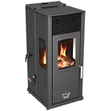 Baba's Kaminofen Eco Plus Hybridofen Pellets und Holz Kombiofen Pelletofen ohne Strom, 8 kW, Dauerbrand, Dauerbrandofen, Holzofen Holz Ofen Kamin