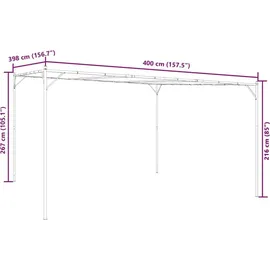 vidaXL Pavillon 4 x 4 m Anthrazit