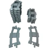 LEGO® DUPLO® Eisenbahn Schienen Kurve Hellgrau - 10882 - Hellgrau