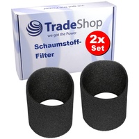 2x Trade-Shop Schaumstoff-Filter kompatibel mit Thomas Vario Syntho, Twin, Nevac PT450, kompatibel mit Aldi Workzone Nass- und Trockensauger