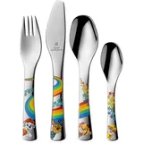 WMF Paw Patrol Kinderbesteck Set 4-teilig, Kinderbesteck Edelstahl, Besteck Kinder ab 3 Jahre, Cromargan poliert, spülmaschinengeeignet