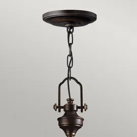 Elsteadlighting Mayflower 3-flammige Pendelleuchte - Alte Bronze