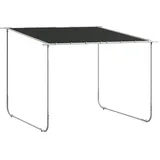 Outsunny Pergola,, Dunkelgrau, Metall, Textil, 302x250x302 cm, Sonnen- & Sichtschutz, Pavillons & Pergolas