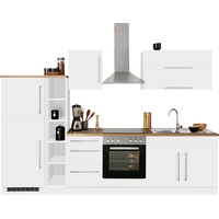 Kochstation Küchenzeile »KS-Samos«, ohne E-Geräte, Breite 300 cm, weiß