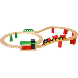 Spielzeug-Eisenbahn BRIO "Classic Deluxe-Set" Spielzeugfahrzeuge bunt Kinder Ab 2 Jahren FSC- schützt Wald - weltweit