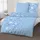 MTOnlinehandel Biber Bettwäsche Sterne Blau 135 x 200 cm + 80 x 80 cm