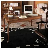 aea Tisch Schreibtisch Sekretär Schreibtische Italienische Möbel Büro Holz Tische - Braun