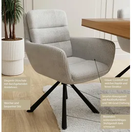 s-style möbel Polsterstuhl Frank Cord grau