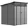 Outsunny Gerätehaus 1,90 x 1,91 m Hellgrau
