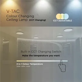 V-Tac VT-8424 1 LED Kuppel 350 mm weiß