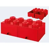 LEGO Aufbewahrungsbox Schubladenbox 4,7 l 1-tlg. rot