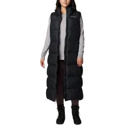 Columbia Winter-Daunenweste Puffect Long Vest (Thermarator Isolierung, Omni-Shield) schwarz Damen
