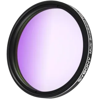Svbony SV260 Teleskopfilter, 2'' Multi-Bandpassfilter, Grenzwerttiefe OD4, Lichtverschmutzungsfilter, Teleskopzubehör Für Galaxien Emissionsnebel Reflexionsnebel Vorstädtisches Astrofotografie