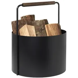 BLOMUS Kaminholzkorb Ashi 35 cm schwarz