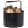 BLOMUS Kaminholzkorb Ashi 35 cm schwarz