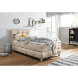 Andas Boxspringbett »Salo« incl. Topper, 6 Breiten, 2 Härtegrade, TFK auch in Härtegrad 4 beige