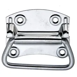Kistengriff, Edelstahl, Platte BxH 92x80 mm, Tiefe 12 mm