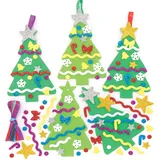 Baker Ross Weihnachtsbaum Mix & Match-Bastelset (pro Set 8) Bastelaktivitäten zu Weihnachten