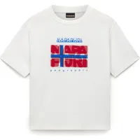 Napapijri Sella Kurzarm-t-shirt - White Heron - 12