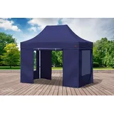 Faltpavillon Faltzelt Pavillon 3x2 Blau Gartenzelt Klappzelt Wasserdicht