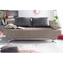 Jockenhöfer Schlafcouch Mikrofaser 2-Sitzer Braun