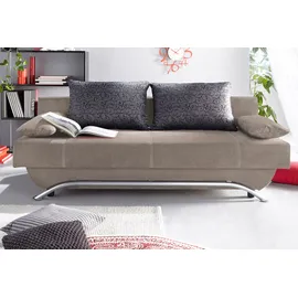 Jockenhöfer Schlafcouch Mikrofaser 2-Sitzer Braun
