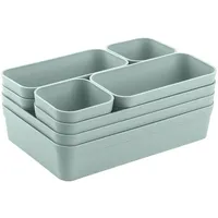 Gariella 1x Schubladen-Organizer Set Aufbewahrungs-Box Einteiler Trenn-System verstellbar Utensilien