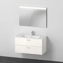 Duravit XBase 3-tlg. Weiß glänzend