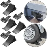 PRO PLUS 4x Unterlegkeil Auto Schwarz Set zum Ausgleichen – max. Achslast 1600 kg Auffahrkeile mit Halterung für sicheren Stand