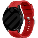 Strap-it Oppo Watch Armband Silikon für Oppo Watch X3 - Rot - Schnallenverschluss