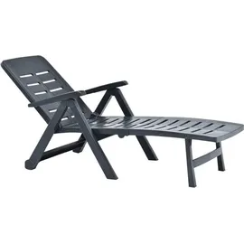 vidaXL Klappliege 189 x 72 x 96 cm anthrazit 48756