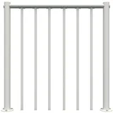 Minka Brüstungsgeländer mit vertikalen Stäben und PVC-Handlauf Weiß