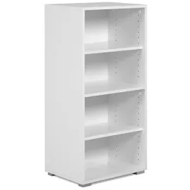 möbelando Fyn Regal 46 x 33,5 x 96,5 cm Weiß