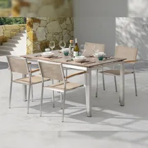 ACAMP Skye Stapelsessel 4 St. 4 x 4 x 4 cm beige