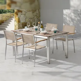 ACAMP Skye Stapelsessel 4 St. 4 x 4 x 4 cm beige
