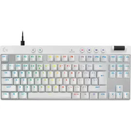Logitech G PRO X TKL Rapid, weiß/silber, Magnetic Analog, USB, US (920-013242)