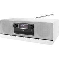 Dual DAB 420BT Stereoanlage mit CD, Stereoanlagen DAB Bluetooth USB, Stereo Stereoanlage (Digitalradio (DAB), UKW, Radio mit CD-Player, Musikanlage, Boxen, Lautsprecher) weiß