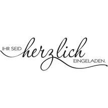Rayher Stempel Herzlich eingeladen 4,0 x 10,0 cm Schwarz 1 St.