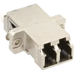 INLINE LWL Metall-Kupplung, Duplex LC/LC, singlemode, Keramik-Hülse, zum Einbau