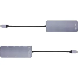 InLine 35392C USB-C 7 Ports), Dockingstation + USB 3.2 Gen.2 Hub, grau